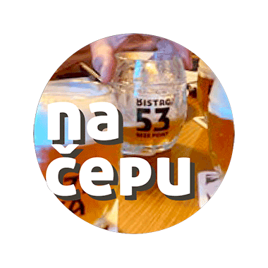 na čepu